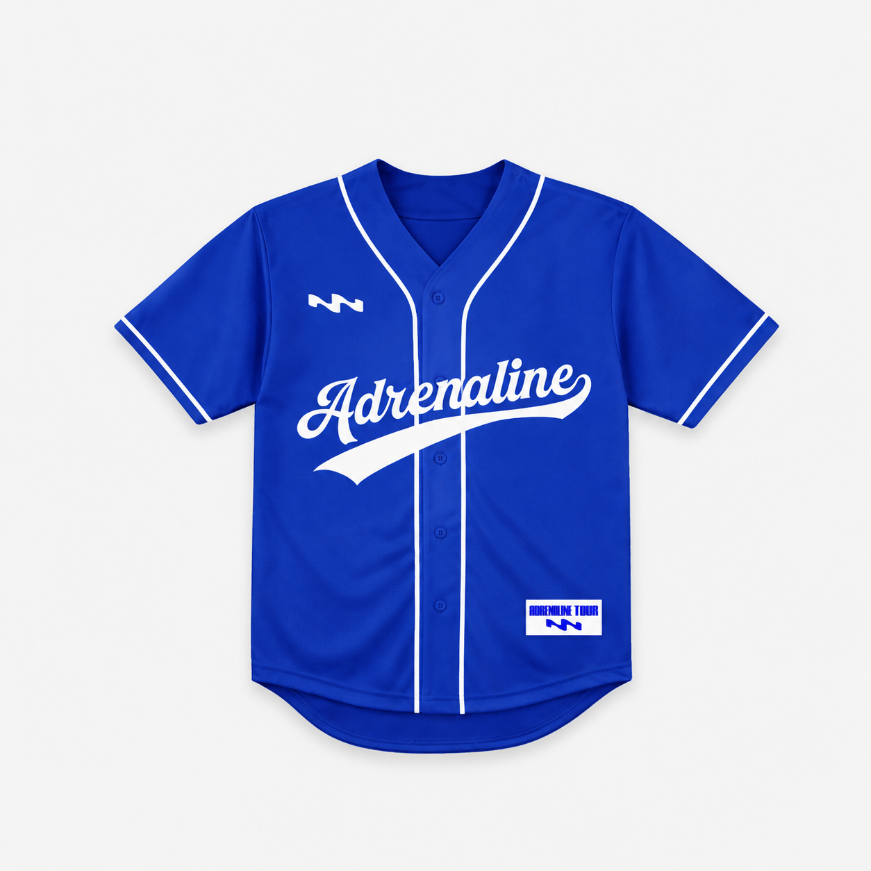 Baseball Tee Bleu signature Wave